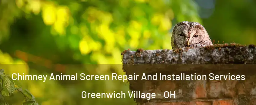 Chimney Animal Screen Repair And Installation Services Greenwich Village - OH