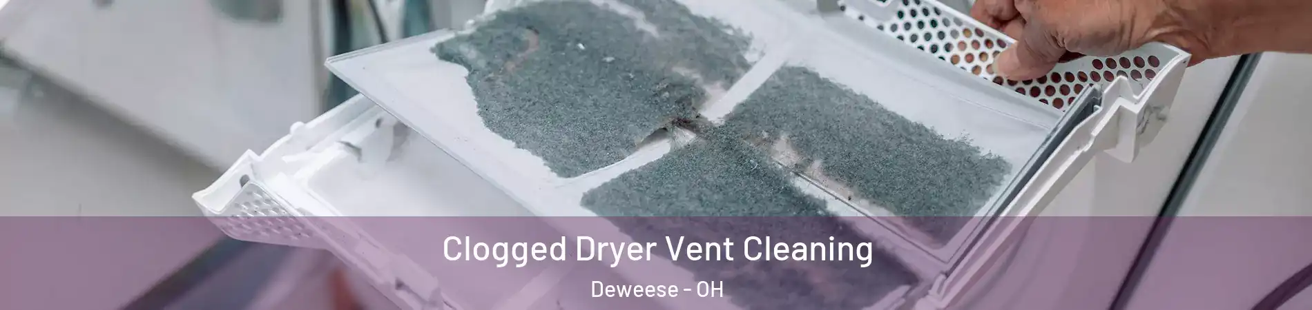 Clogged Dryer Vent Cleaning Deweese - OH