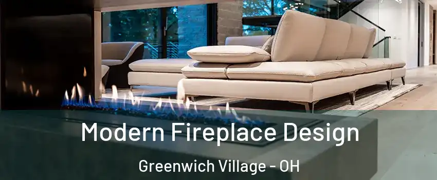 Modern Fireplace Design Greenwich Village - OH